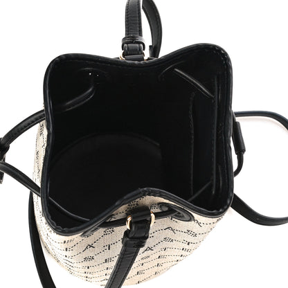 Stella McCartney Canvas Mini Stella Logo Bucket Bag Neutral 7 of 9