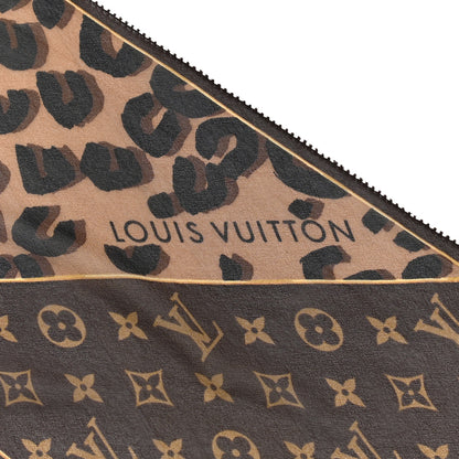 Louis Vuitton Silk Crepe Leopard Monogram Scarf 4 of 4