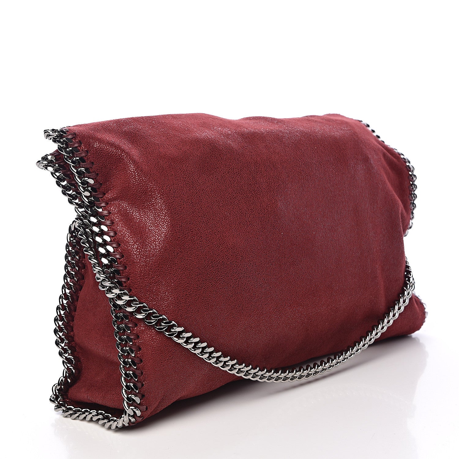 Stella McCartney Shaggy Deer Falabella Fold Over Tote Plum 4 of 11