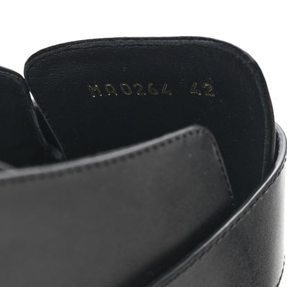 Louis Vuitton Calfskin Mens LV Cosy Flat Comfort Clog Mules 42 Black 9 of 9