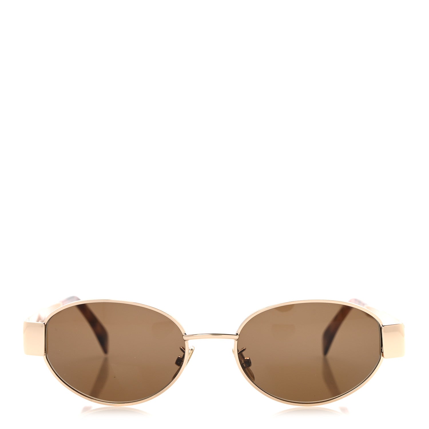 Celine Metal Triomphe Sunglasses CL40235U Gold Brown 2 of 9
