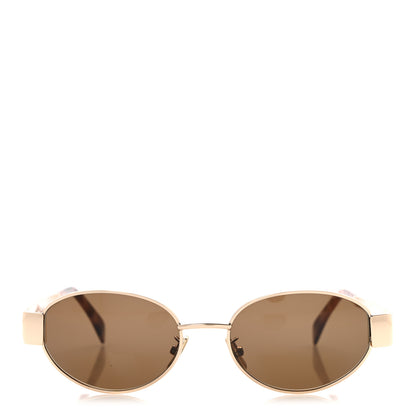 Celine Metal Triomphe Sunglasses CL40235U Gold Brown 2 of 9