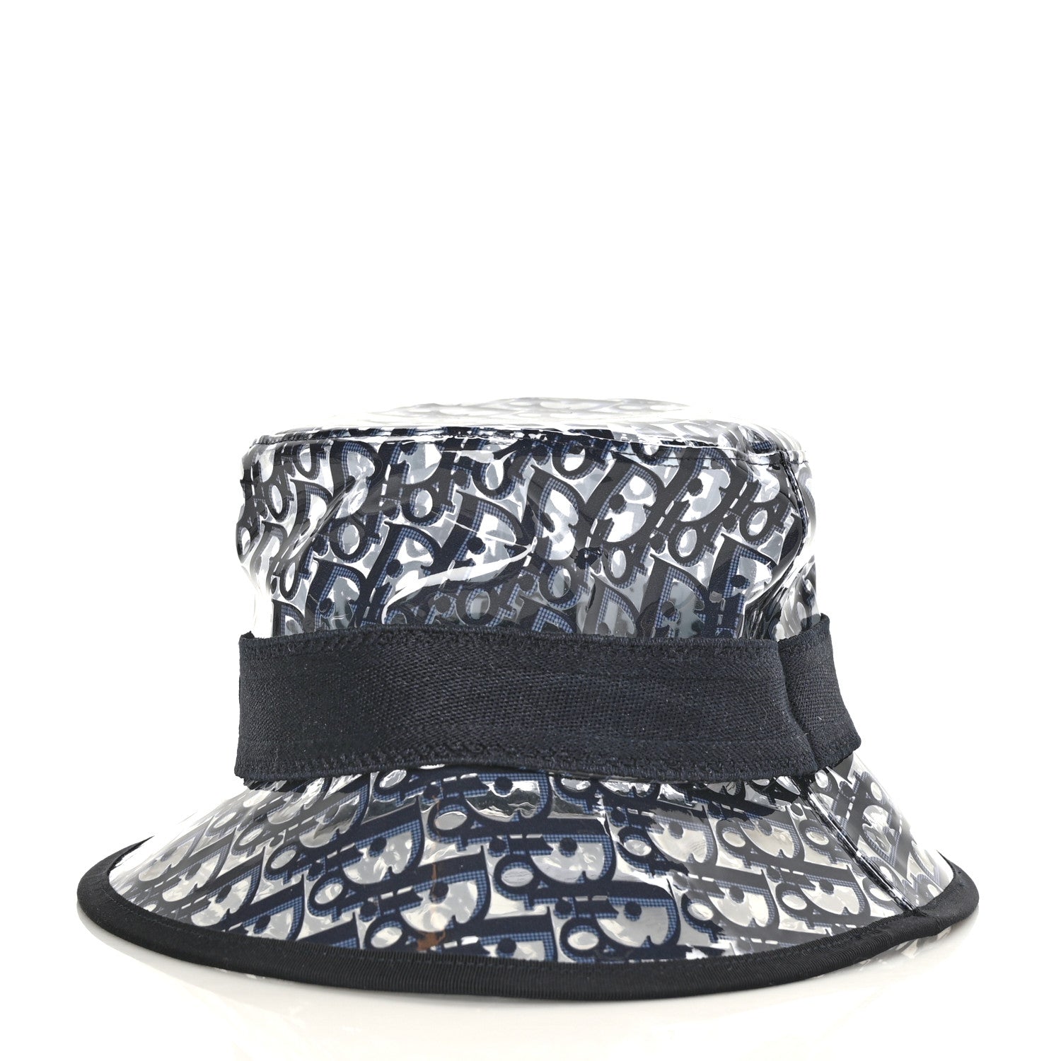 Christian Dior PVC Oblique Bob French Bucket Hat 58 Bleu 3 of 7