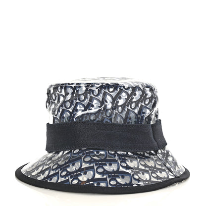 Christian Dior PVC Oblique Bob French Bucket Hat 58 Bleu 3 of 7
