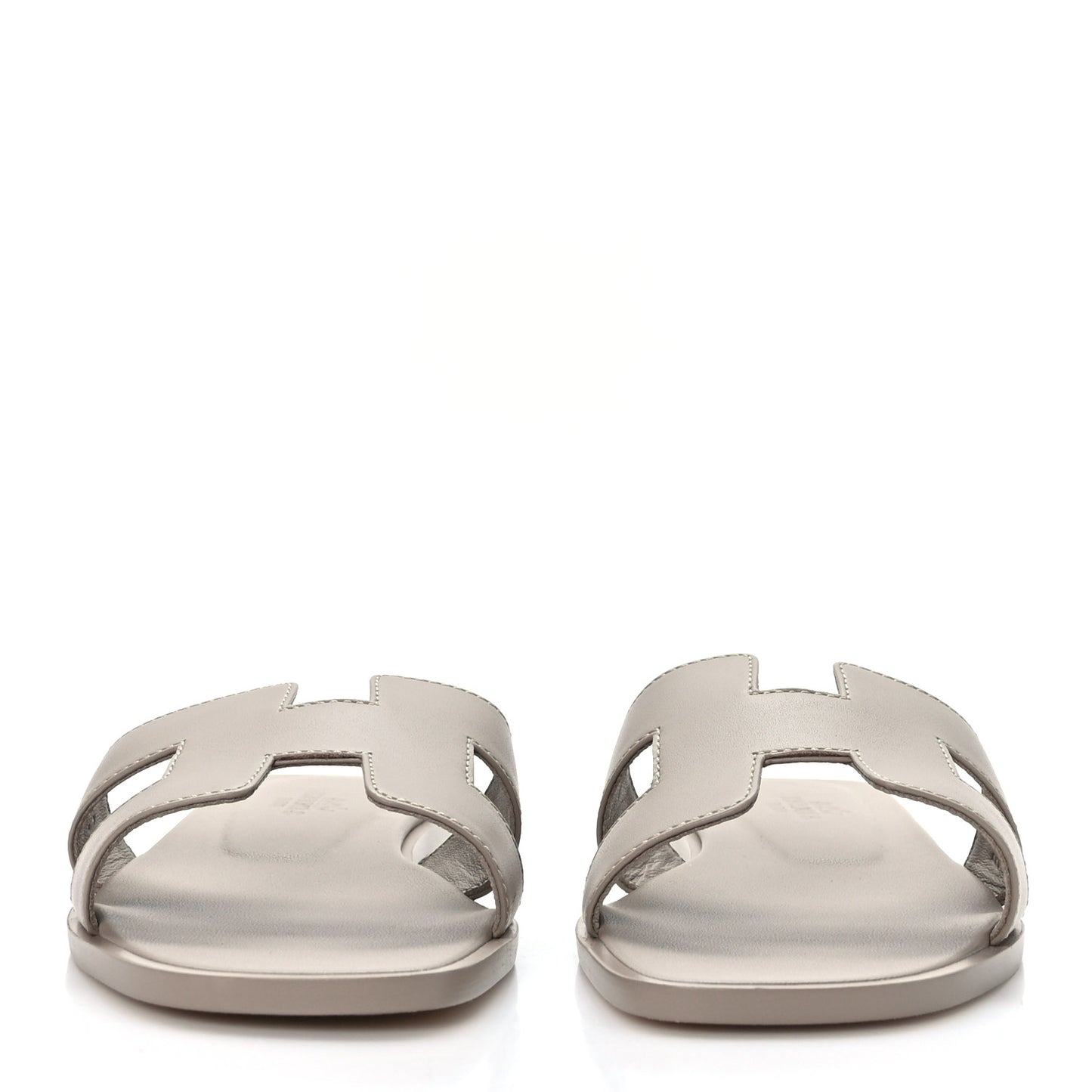 Box Calfskin Oran Sandals 35.5 Beige Mastic