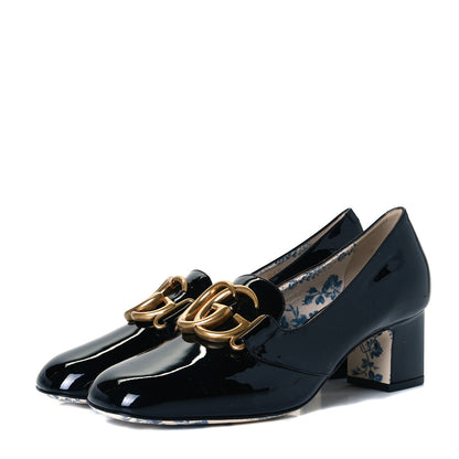 Gucci Vernice GG Victoire 55mm Loafer Pumps 37 Black 2 of 8
