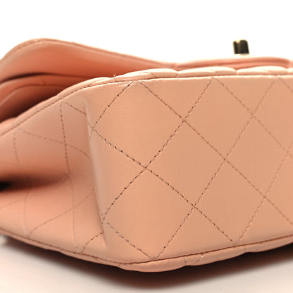 Chanel Lambskin Quilted Small Double Flap Light Pink 9 of 11