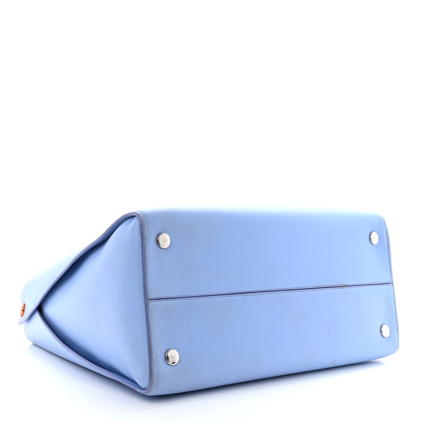 Calfskin Large Addict Shopping Tote Light Blue Beige