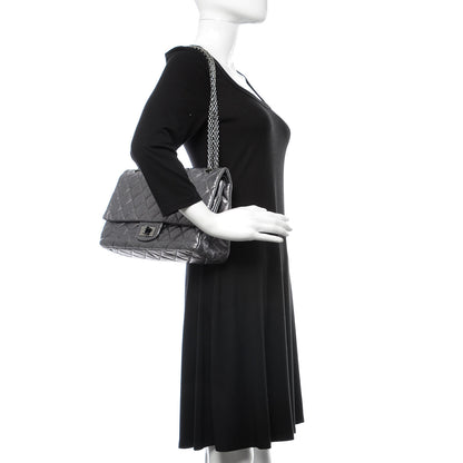 Chanel Metallic Aged Calfskin Quilted 2.55 Reissue 227 Flap Dark Silver 2 of 16