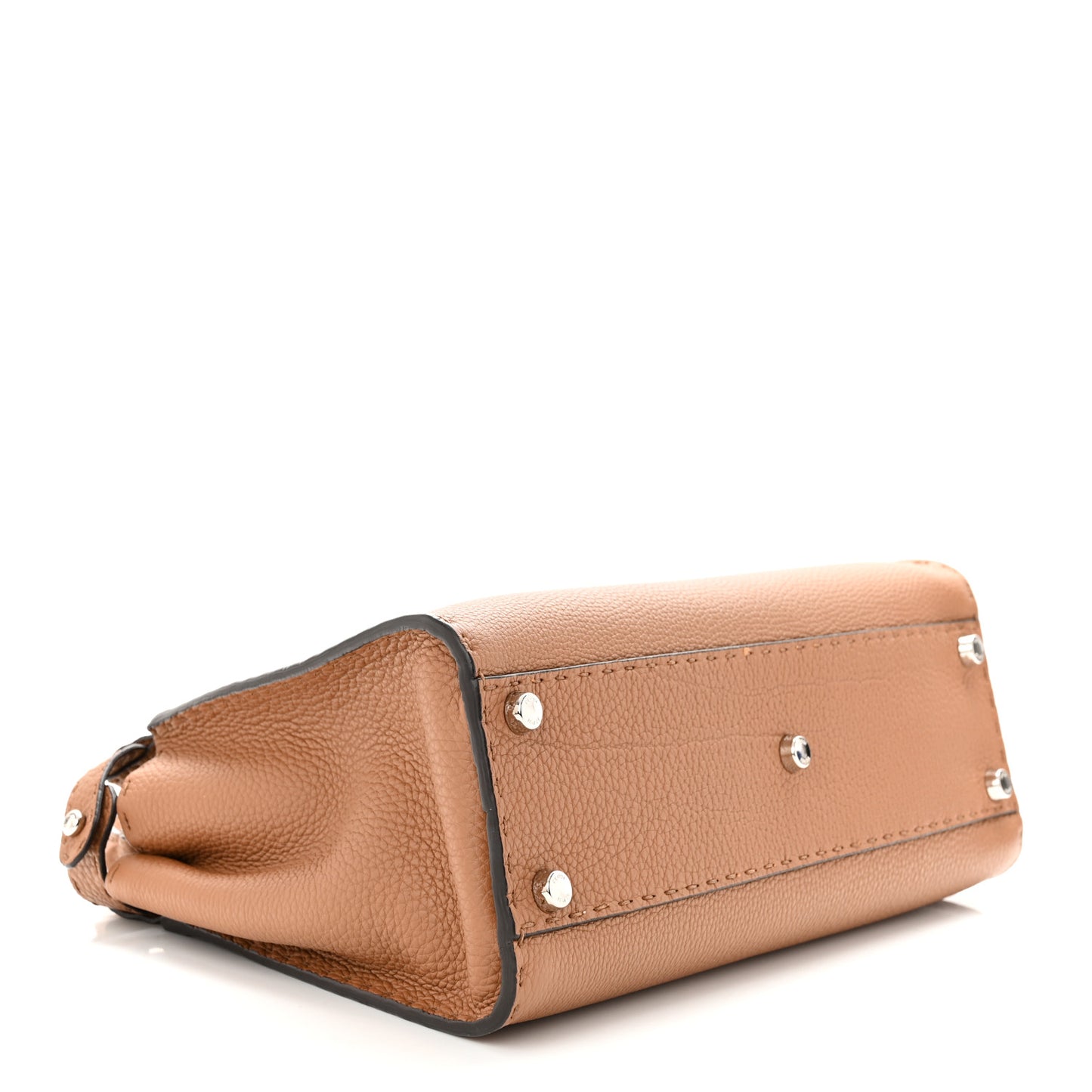 Cuoio Romano Selleria Bi-Color Medium Peekaboo Iconic Satchel Mou Deserto