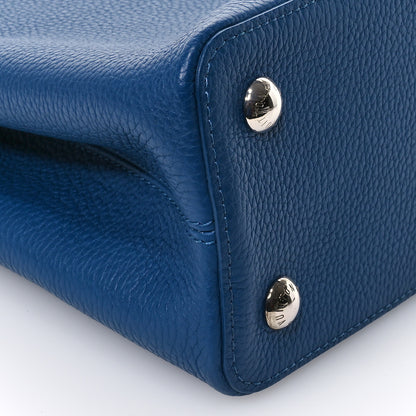 Louis Vuitton Taurillon Capucines PM Petrole Blue 8 of 10