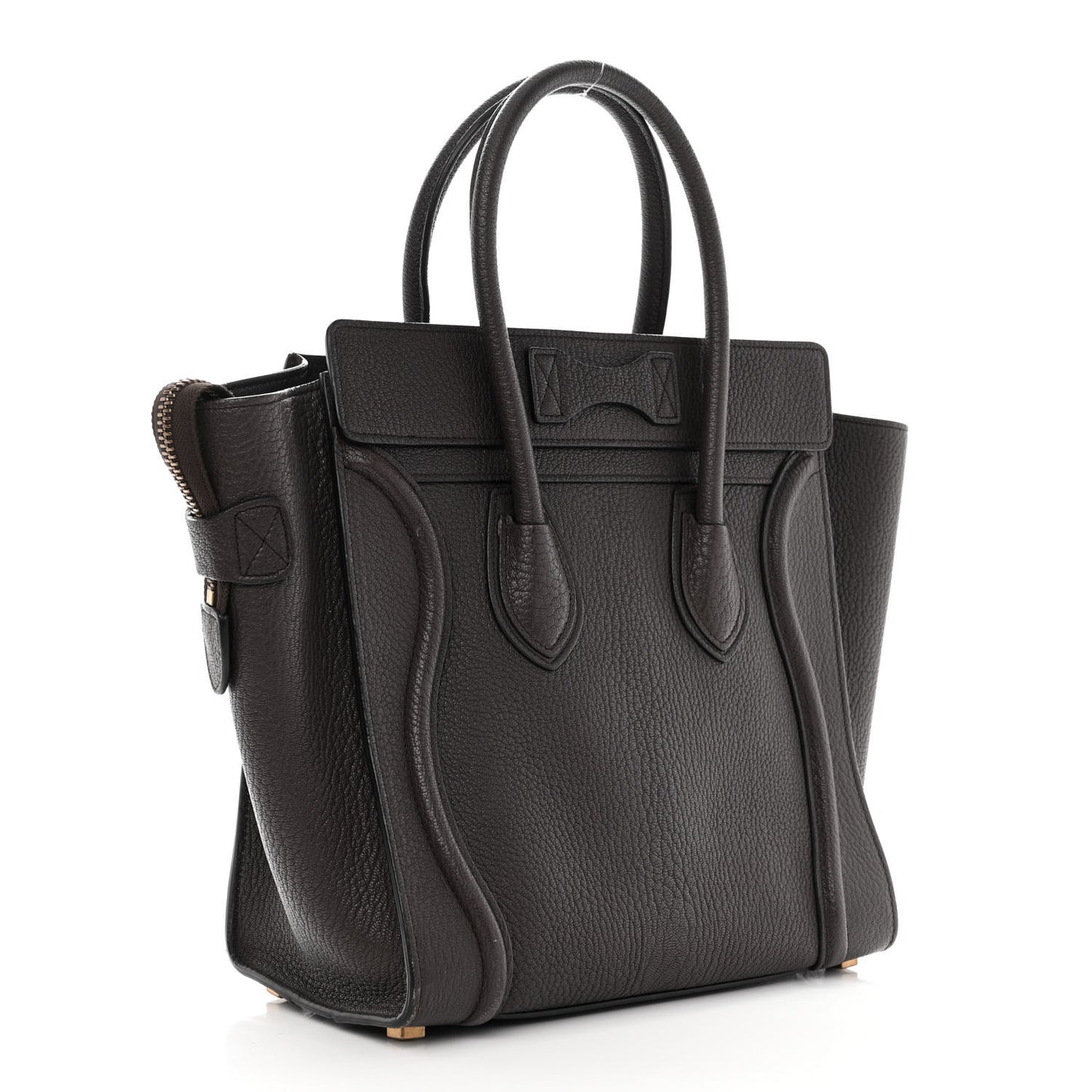 Goatskin Micro Luggage Dark Taupe