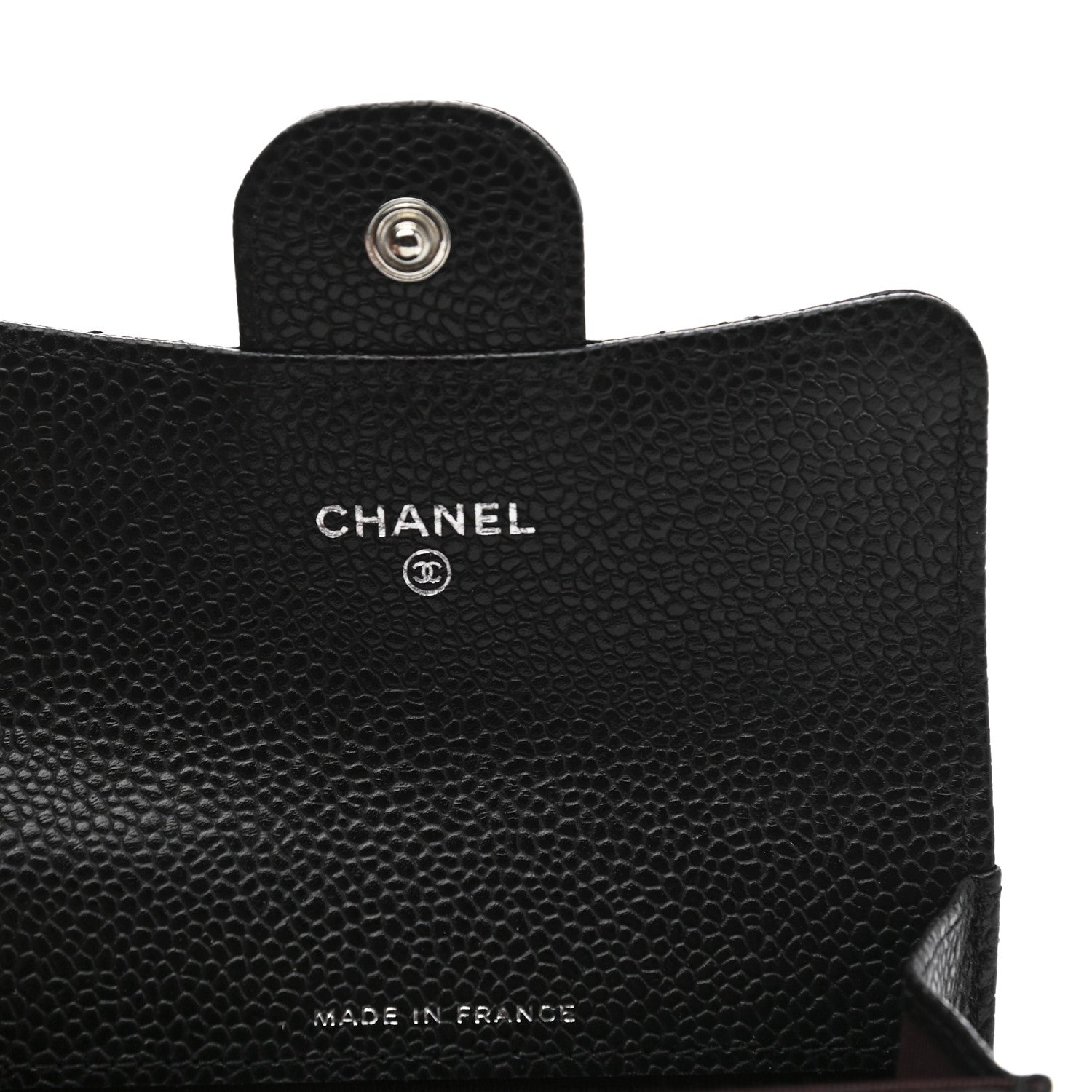 Chanel Caviar Quilted Flap Card Holder Wallet Black 6 of 9