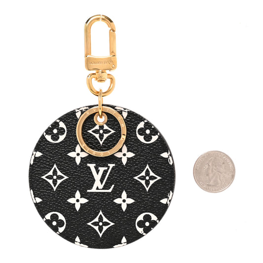 Monogram Giant Crafty Illustre Bag Charm Key Ring Creme Caramel