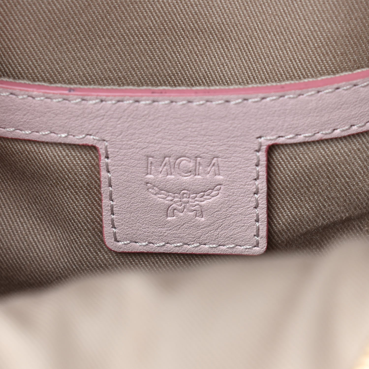 MCM Visetos Side Stud Mini Taiwan Backpack Pink 8 of 8