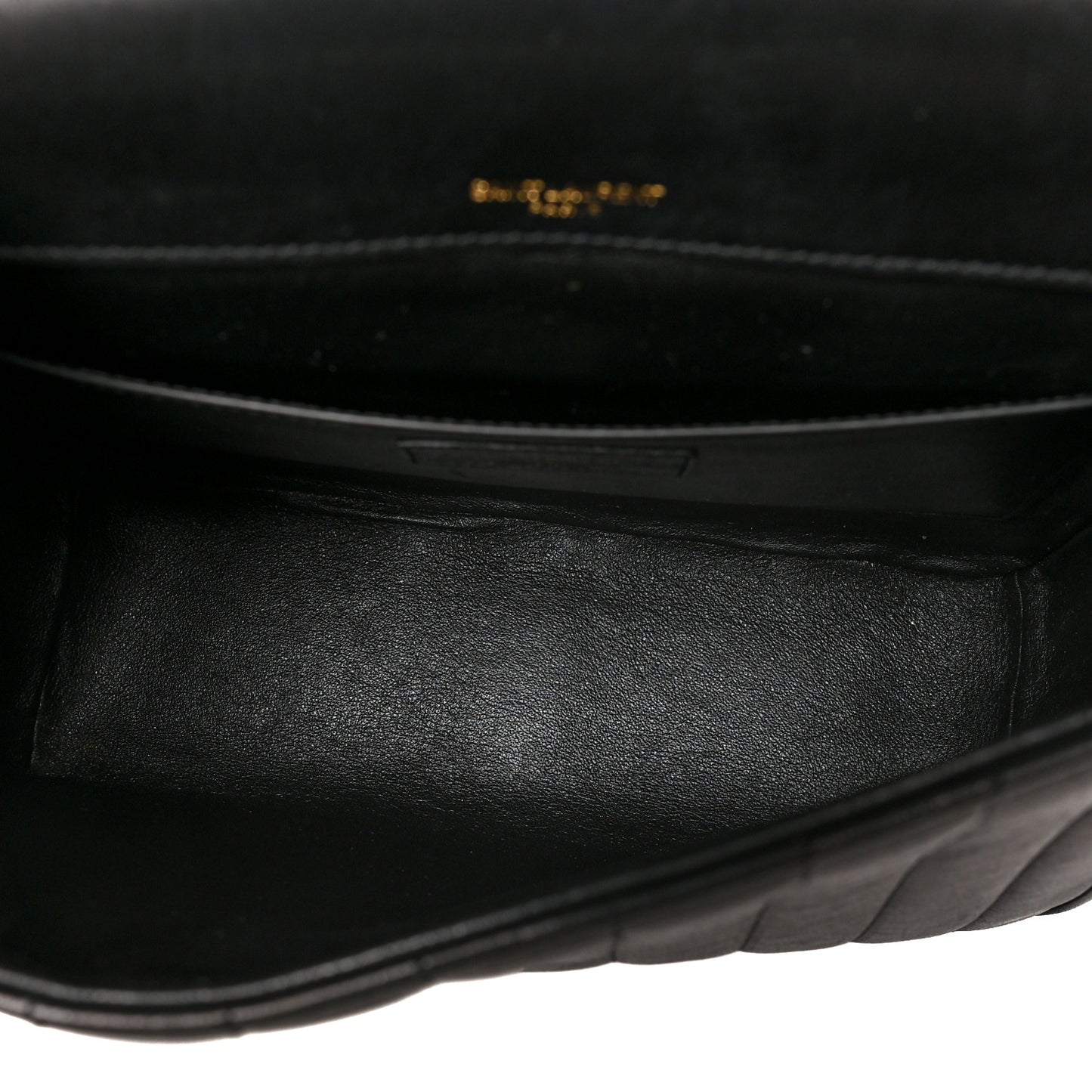 Lambskin Matelasse Monogram Large Vicky Chain Bag Black