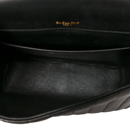 Saint Laurent Lambskin Matelasse Monogram Large Vicky Chain Bag Black 5 of 11