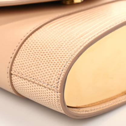 Chloe Calfskin Lizard Embossed Small Aby Lock Delicate Pink 7 of 8