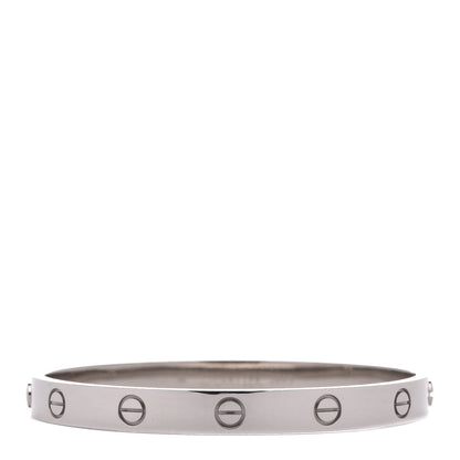 Cartier 18K White Gold LOVE Bracelet 17 1 of 6