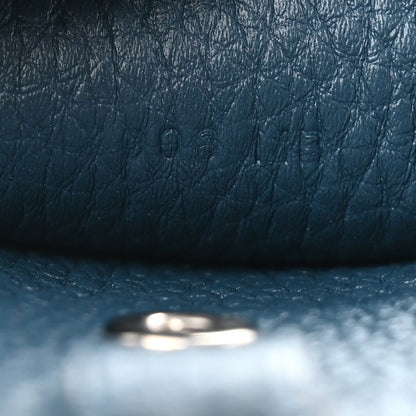 Hermes Togo Swift Taurillon Clemence Endless Road Luggage Tag Bleu De Prusse 4 of 5
