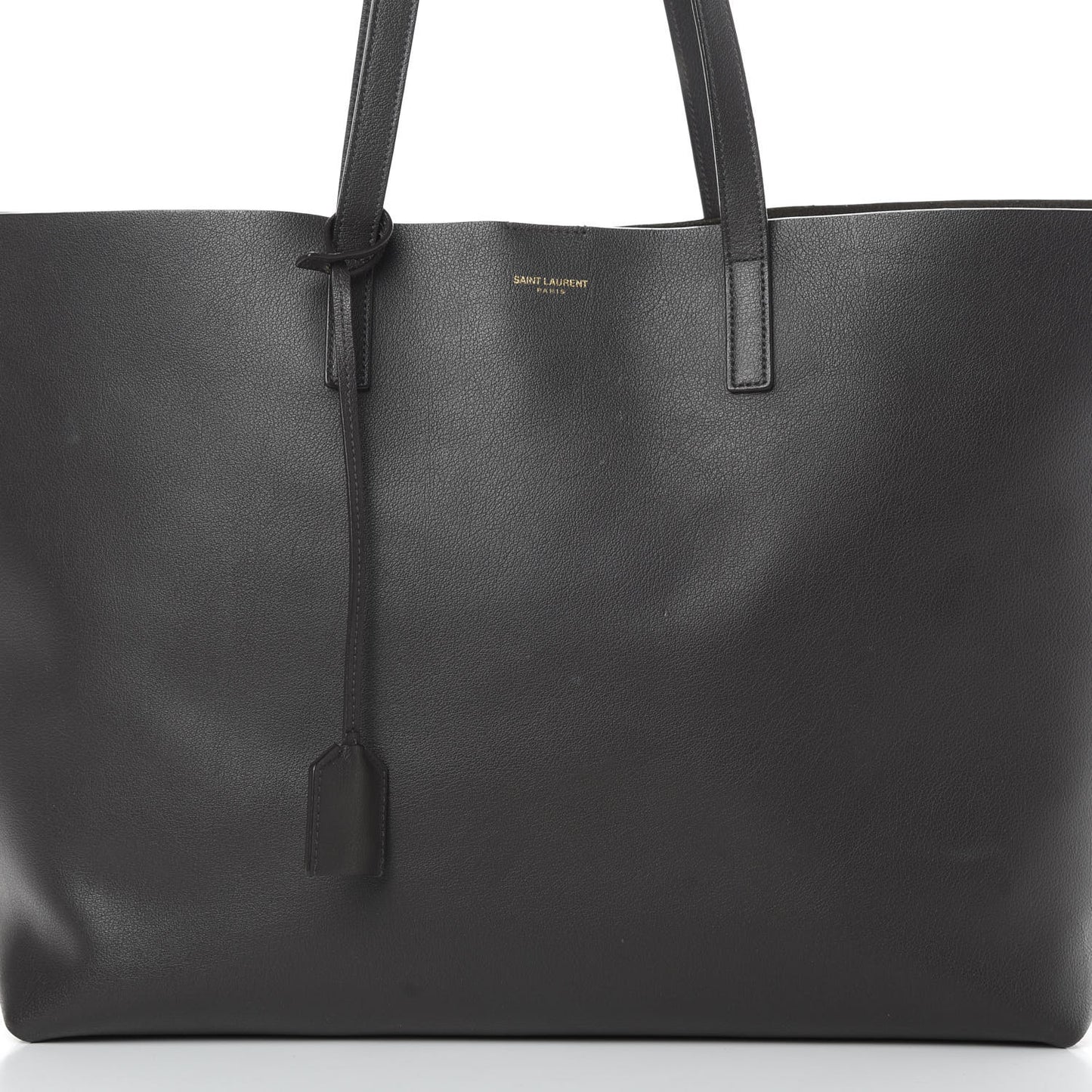 Calfskin Large Shopping Tote Coal