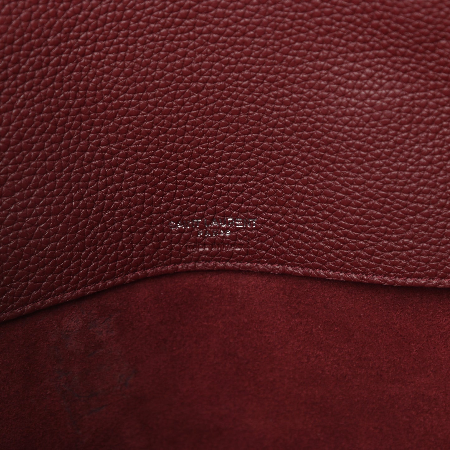 Grained Calfskin Small Supple Sac De Jour Dark Pallisandre