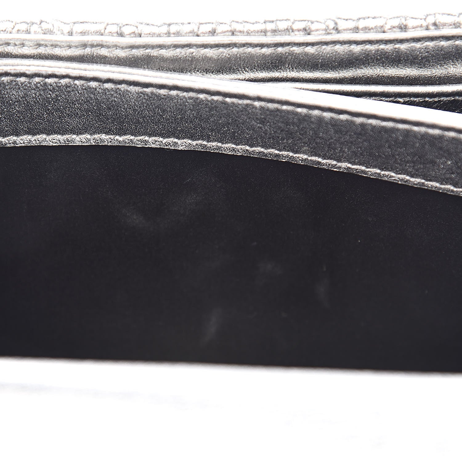 Miu Miu Metallic Lambskin Confidential Matelasse Chain Shoulder Bag Cromo 7 of 11