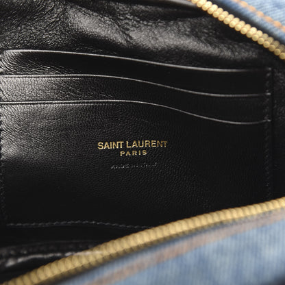 Saint Laurent Denim Matelasse Monogram Mini Lou Camera Bag California Blue 6 of 9