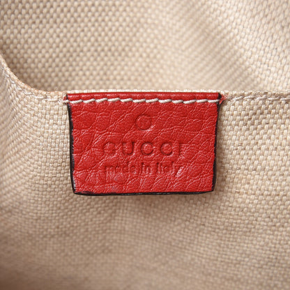 Gucci Pebbled Calfskin Small Soho Disco Bag Tabasco Red 6 of 7