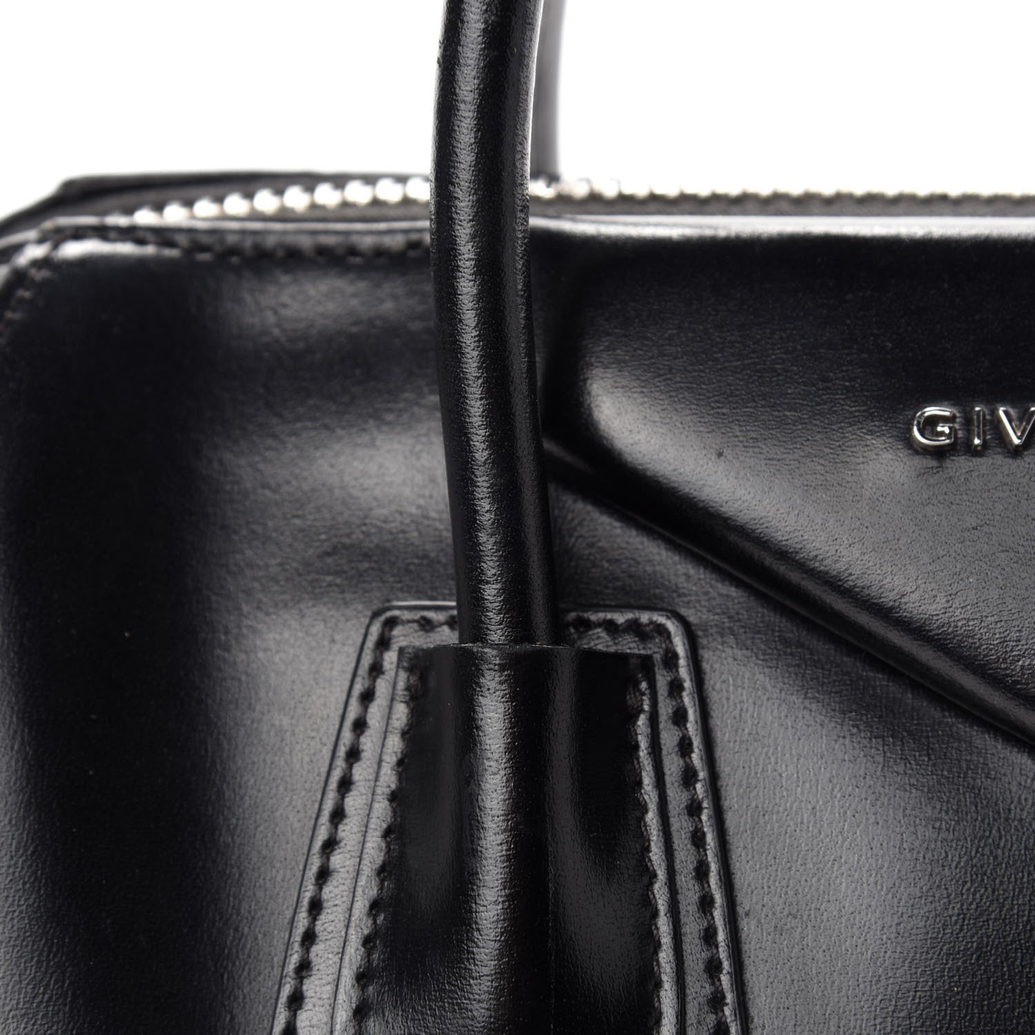 Givenchy Shiny Lord Calfskin Medium Antigona Black 13 of 19