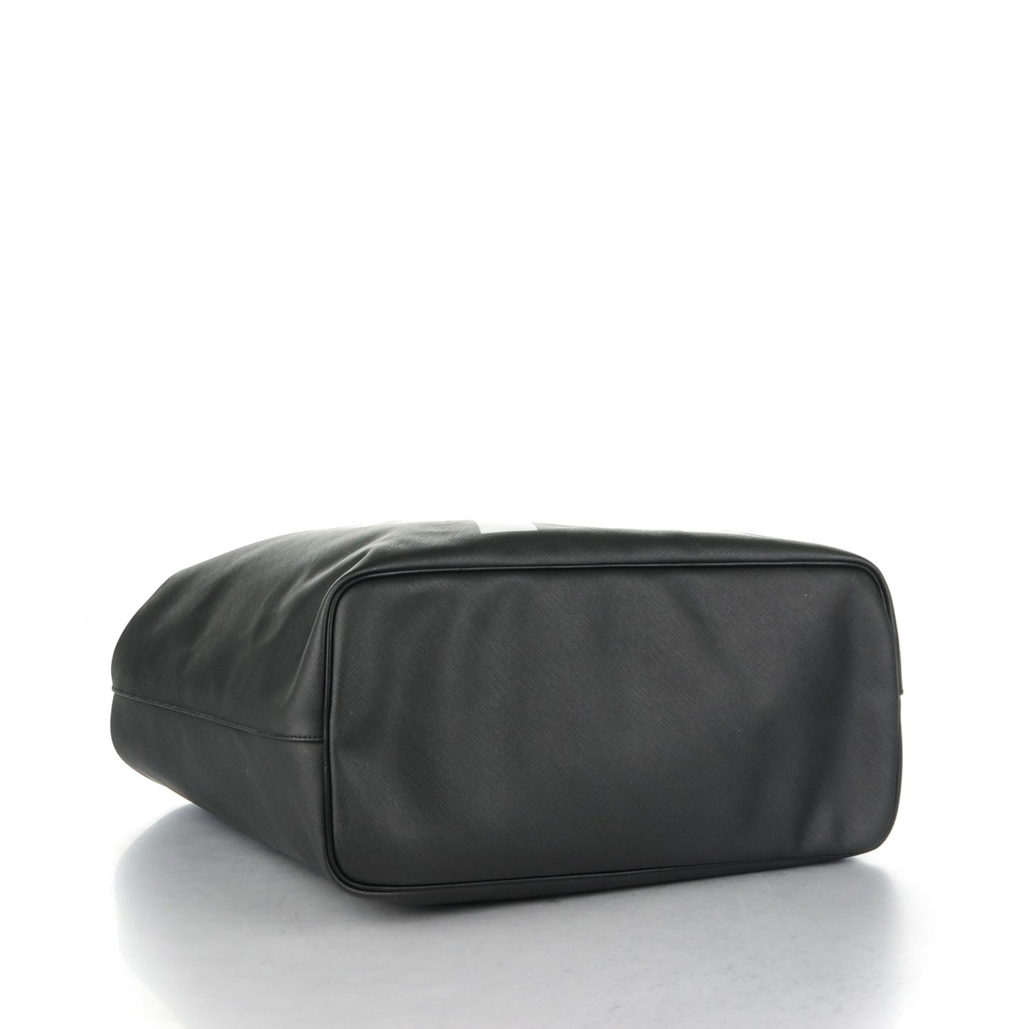 Textured Coated Canvas Favelas Large Antigona Tote Black