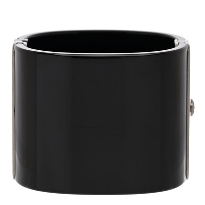 Chanel Resin Crystal CC Cuff Black 3 of 4