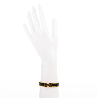 Hermes Enamel Narrow Clic Clac H Bracelet PM Black 2 of 5