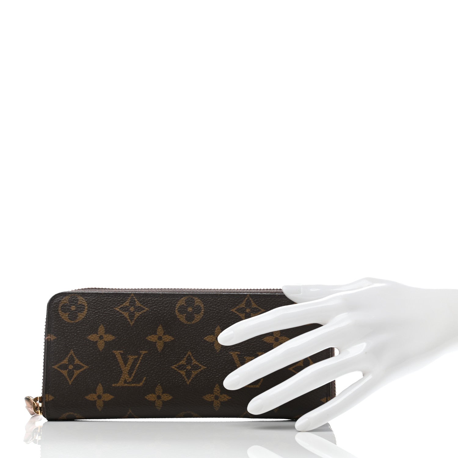 Louis Vuitton Monogram Clemence Wallet Rose Ballerine 2 of 7