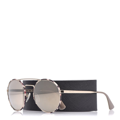 Prada Round Sunglasses SPR 51S Gold 8 of 8