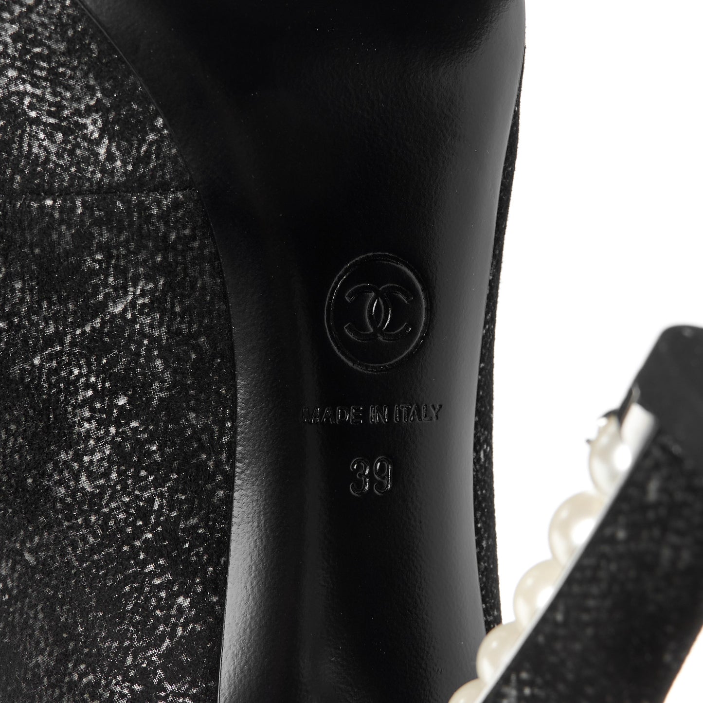 Metallic Suede Pearl Short Ankle Boots 39 Argent