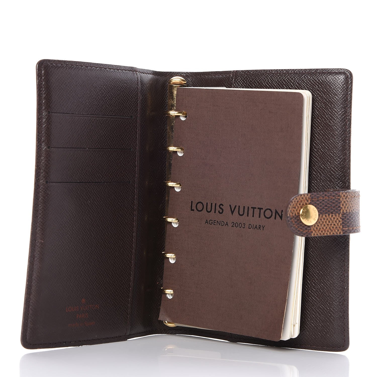 Louis Vuitton Damier Ebene Small Ring Agenda Cover 5 of 9