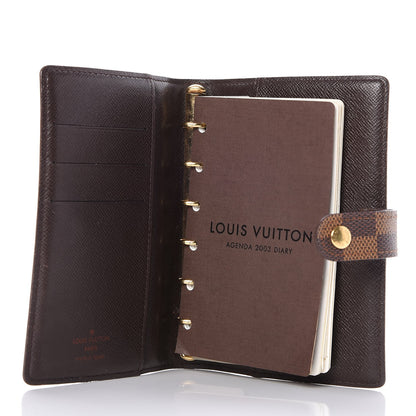 Louis Vuitton Damier Ebene Small Ring Agenda Cover 5 of 9