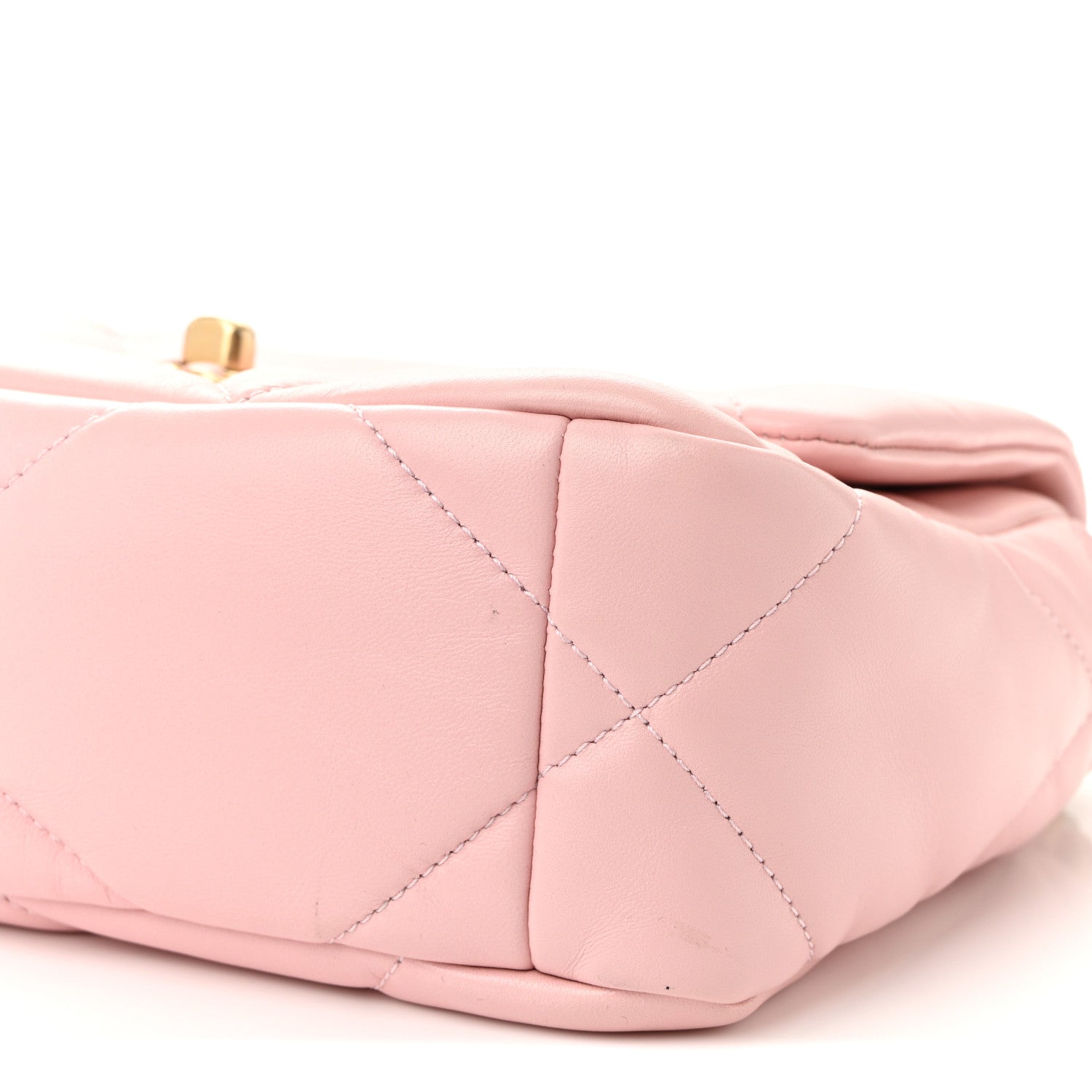 Chanel Lambskin Quilted Medium Chanel 19 Flap Light Pink 10 of 10