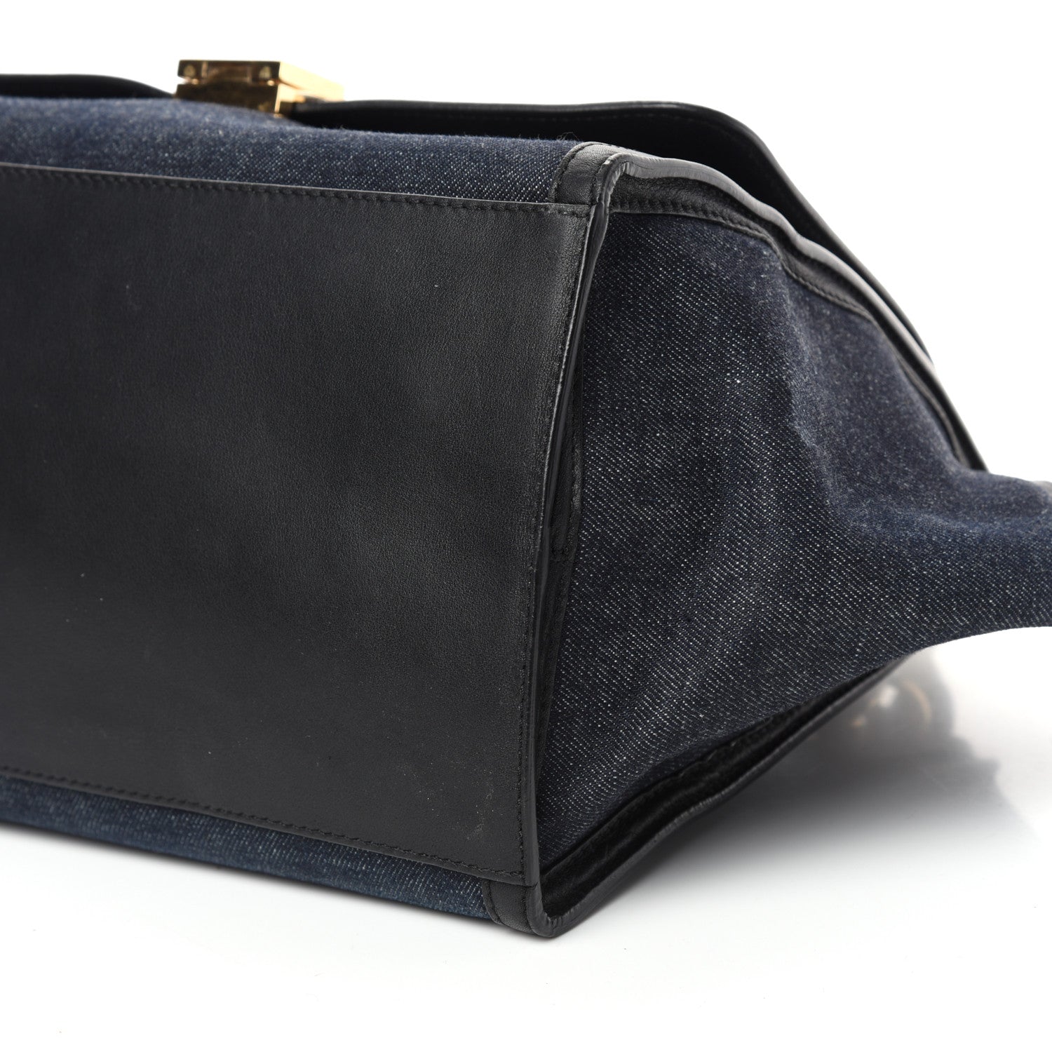 Celine Smooth Calfskin Denim Medium Trapeze Blue 11 of 12