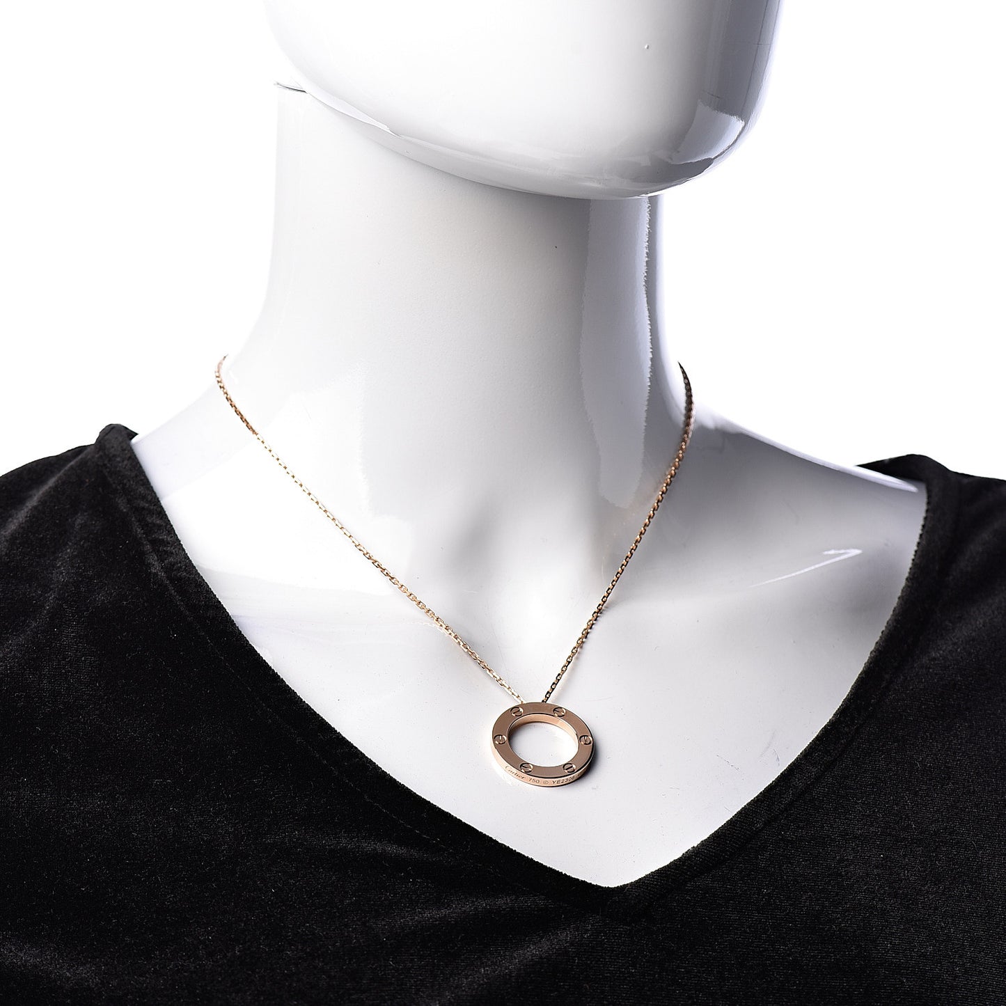 18K Pink Gold LOVE Pendant Necklace