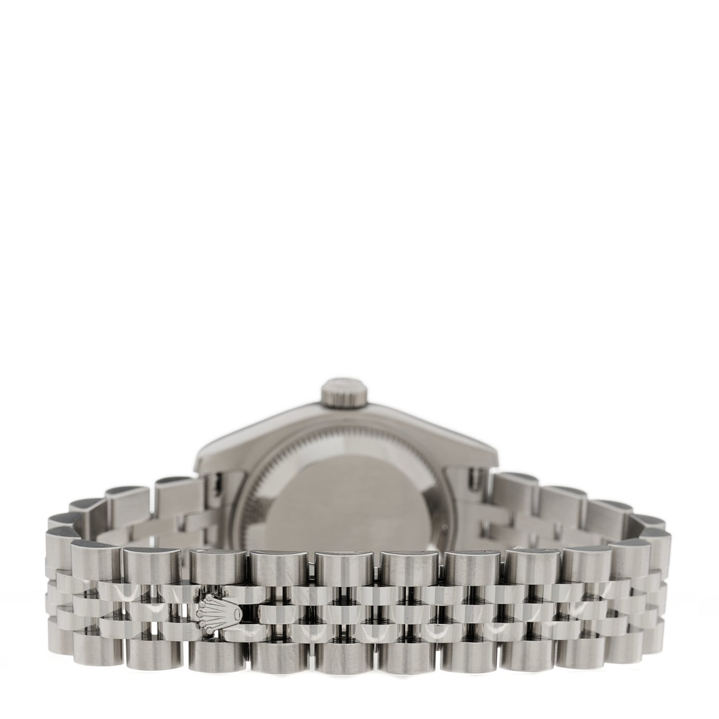 Stainless Steel 18K White Gold Diamond 26mm Oyster Perpetual Datejust Watch Black 69174