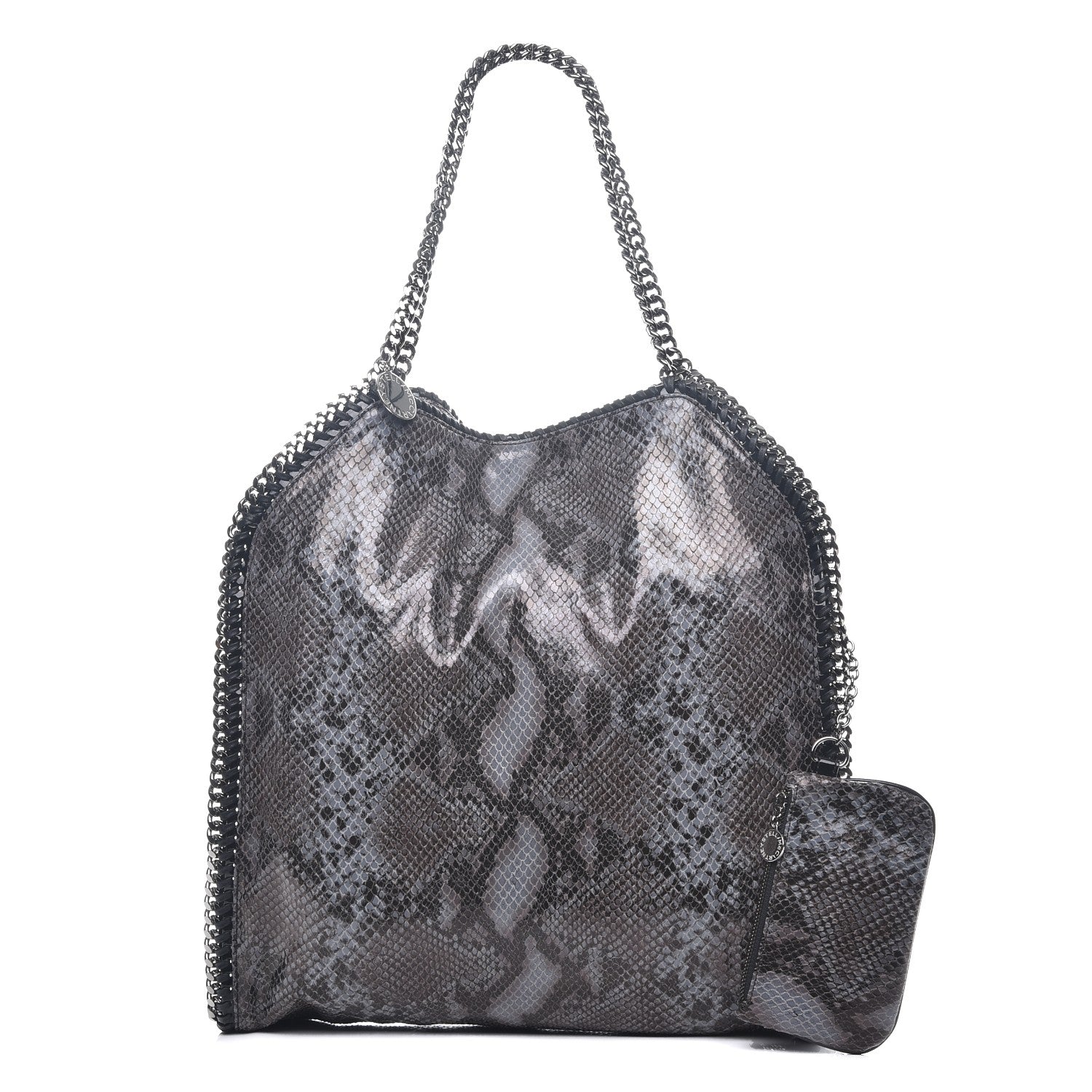 Stella McCartney Eco Python Big Falabella Tote Dark Grey 3 of 10