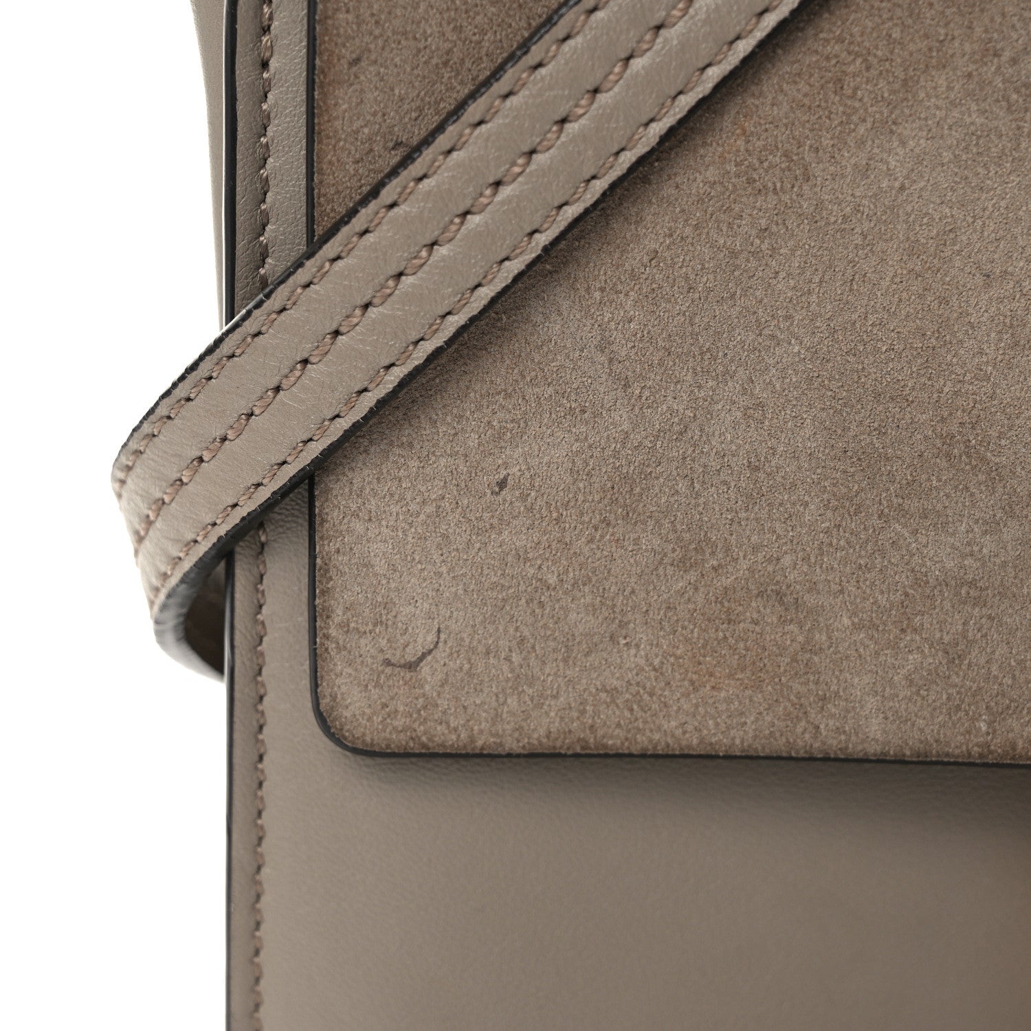 Chloe Suede Calfskin Small Faye Shoulder Bag Motty Grey 12 of 14