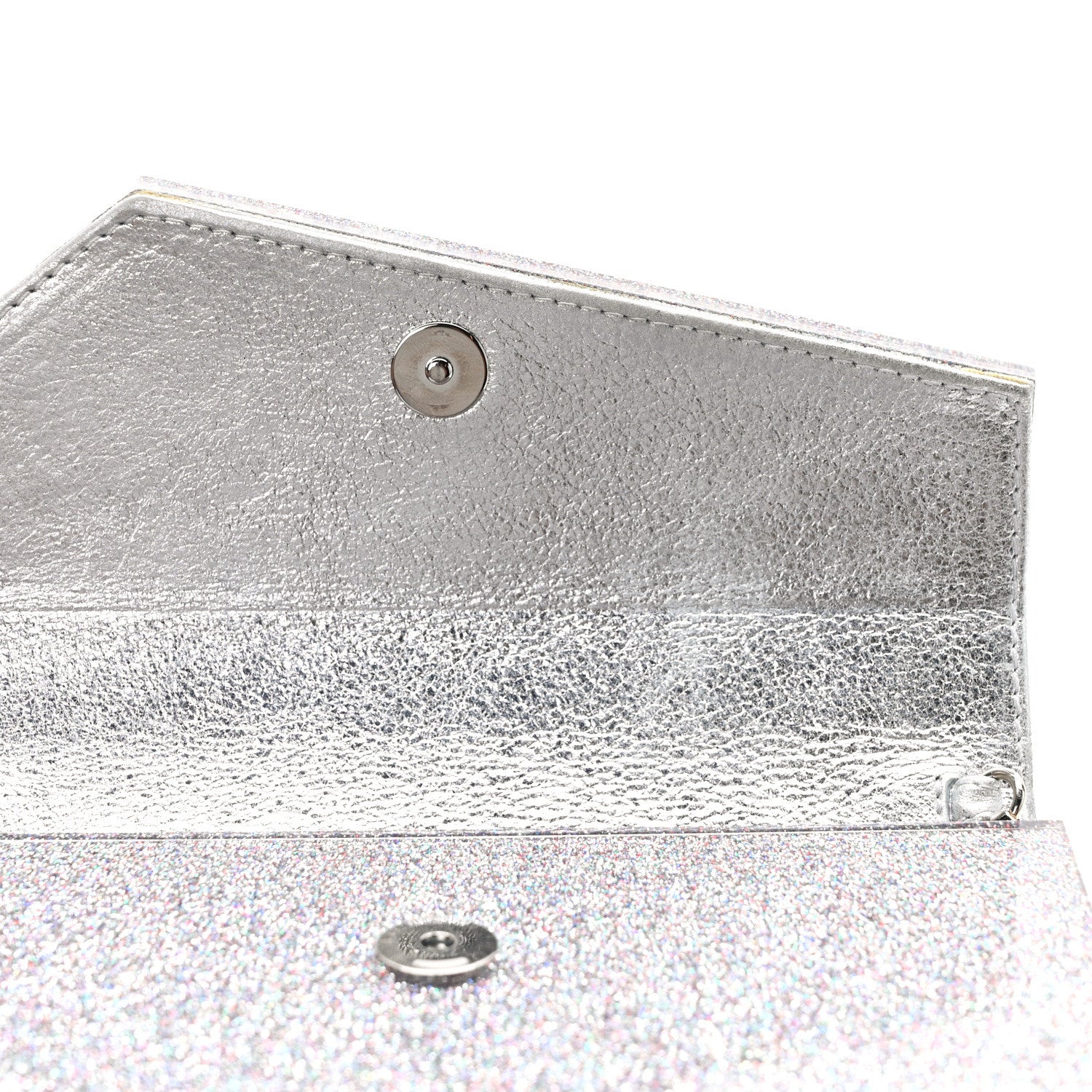 Jimmy Choo Acrylic Glitter Micro Candy Clutch Silver 10 of 11