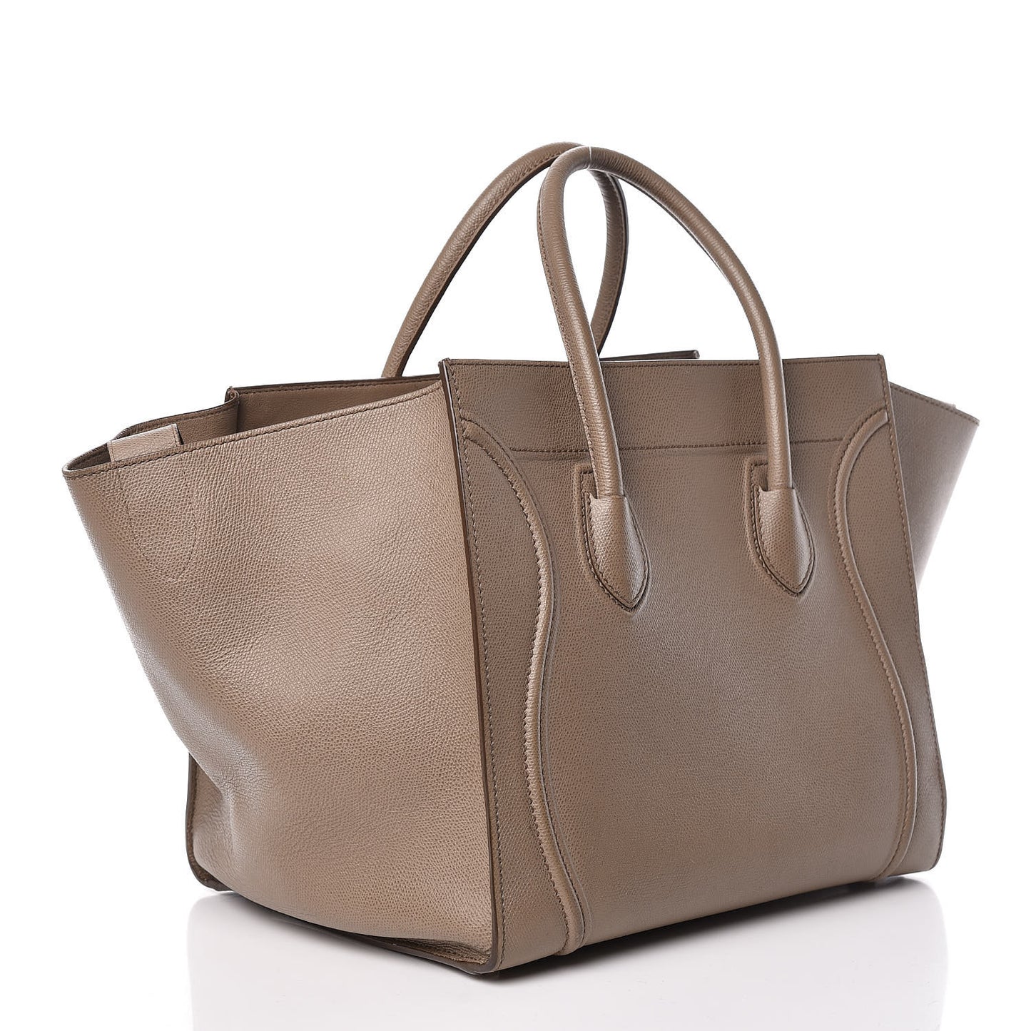 Grained Calfskin Medium Phantom Luggage Taupe
