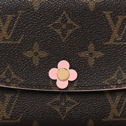 Louis Vuitton Monogram Bloom Flower Emilie Wallet 7 of 9