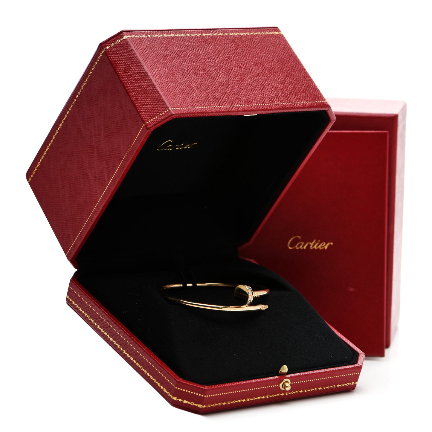 18K Yellow Gold Diamond Juste Un Clou Bracelet 17