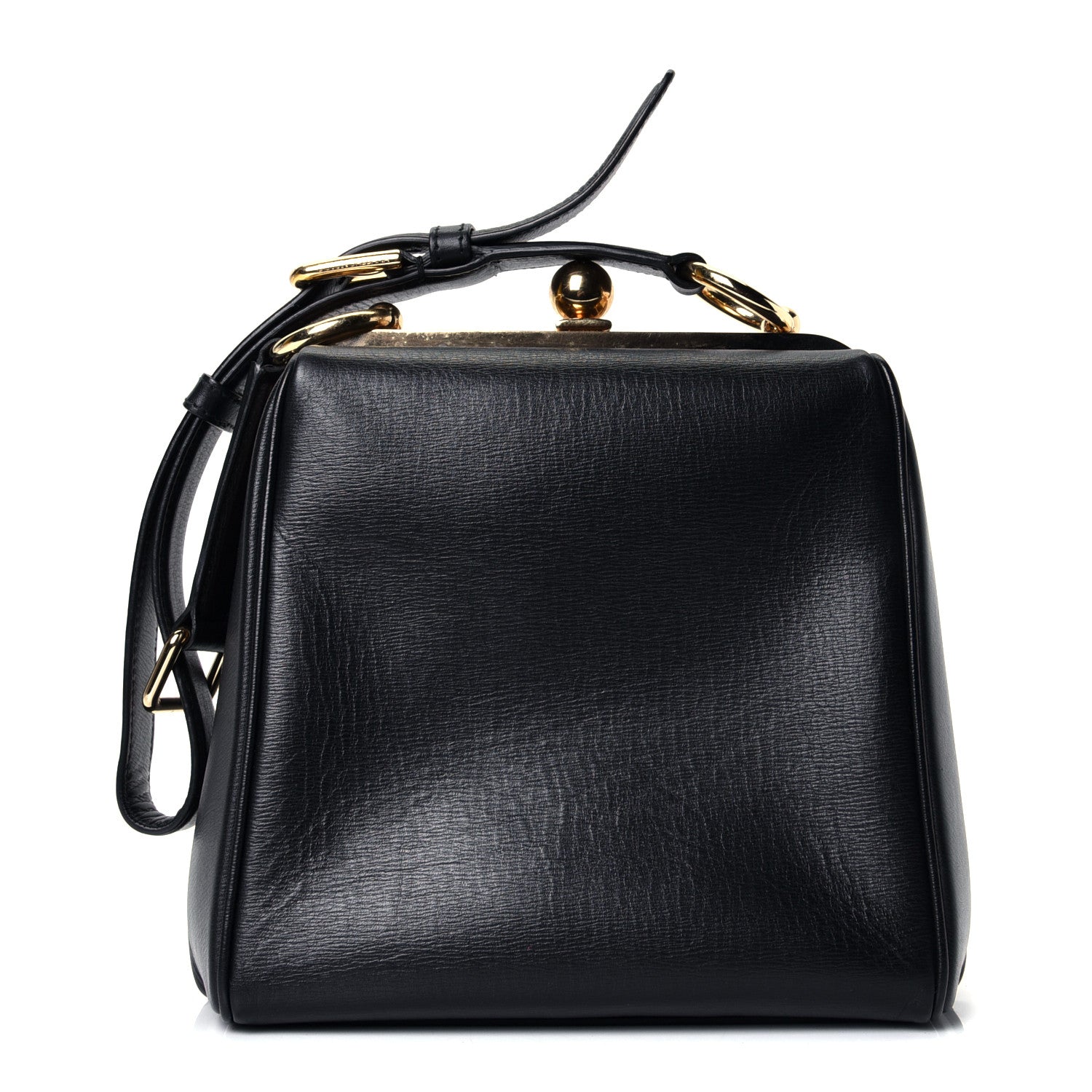 Dolce & Gabbana Calfskin Agata Shoulder Bag Black 1 of 4