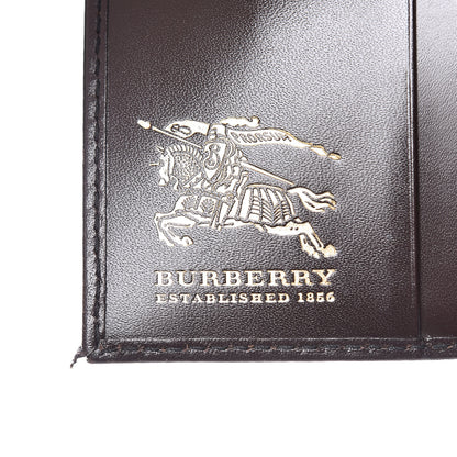 Burberry Haymarket Check Compact Wallet Chocolate 7 of 14